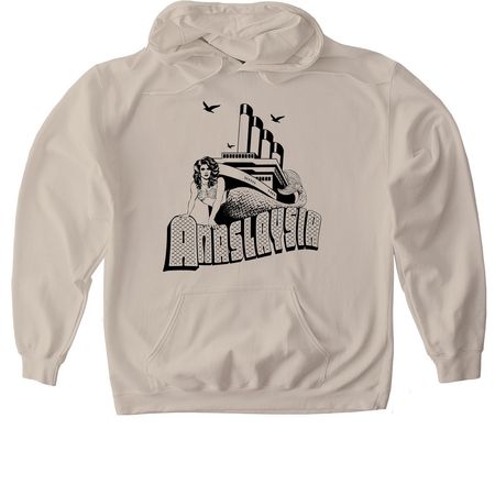 The Mermaiden Voyage, a Sand Gildan Softstyle Pullover Hoodie