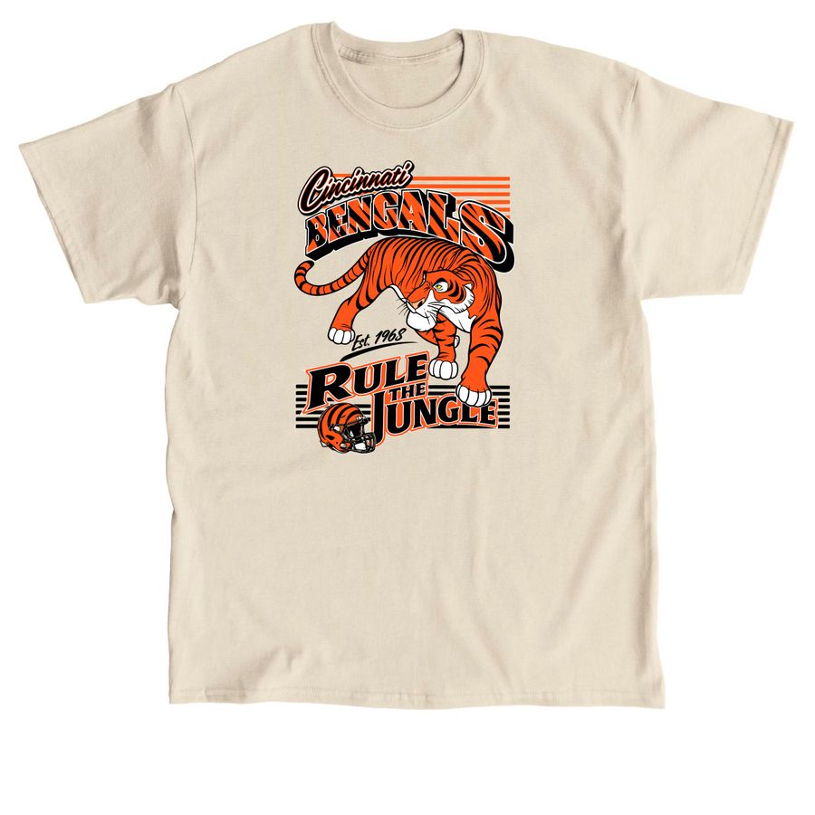 Bengals Shere Khan Rule the Jungle Shirt, a Sand Classic Unisex Tee