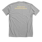 Dachshund Pumpkin Patch, a Athletic Heather Premium Unisex Tee (back-view)