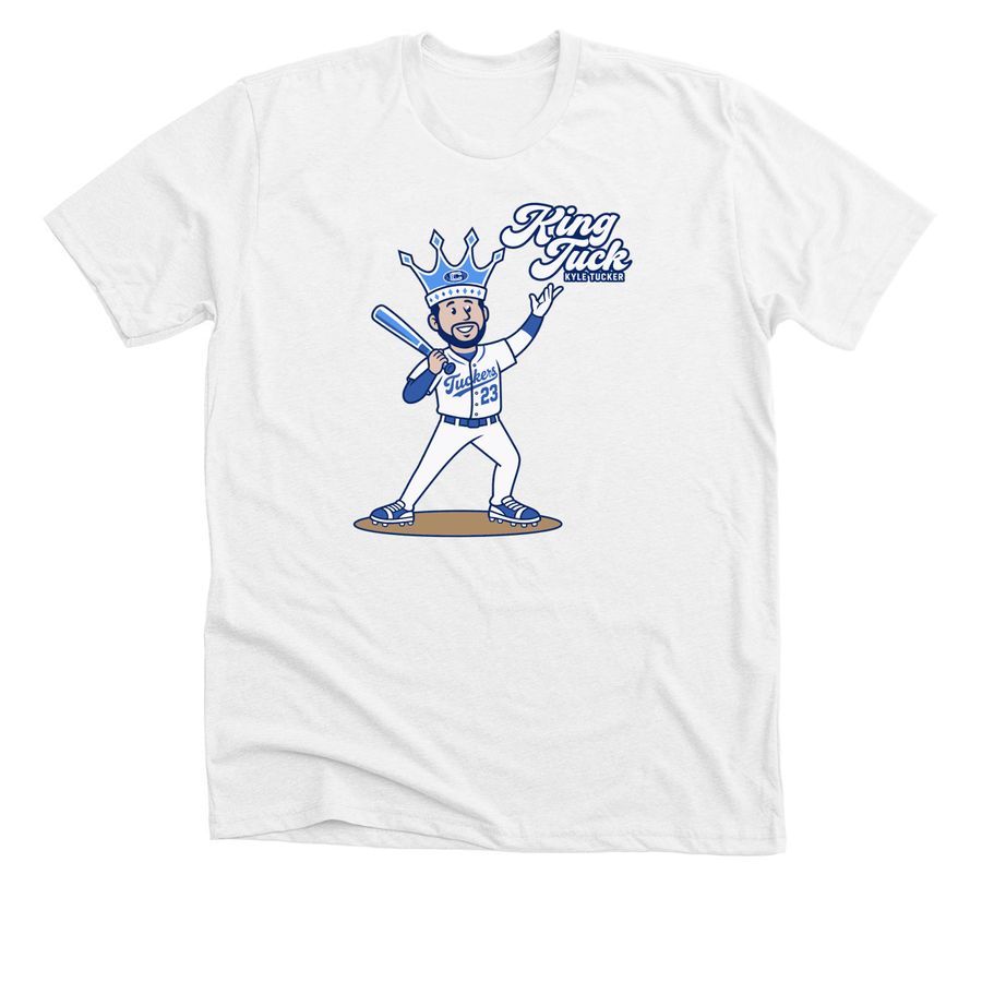 King Tuck Kyle Tucker Los Angeles Dodgers Bas, a Solid White Blend Premium Unisex Tee