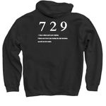 THE STU., a Black Pullover Hoodie (back-view)