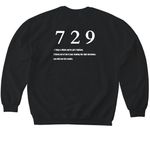 THE STU., a Black Softstyle Crewneck Sweatshirt (back-view)