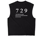 THE STU., a True Black Heavyweight Garment Dye Muscle Tee (back-view)