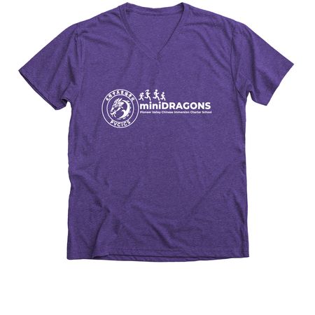 [Grade 2] PVCICS Mini-Dragons Shirts, a Purple Rush Premium V-Neck Tee