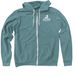 NEW Ohlone Humane Society LOGO!, a Heather Deep Teal Zip Up Hoodie