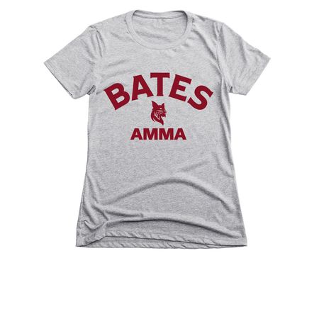 Bates Amma T-Shirts, a Dark Heather Grey Women's Slim Fit Tee