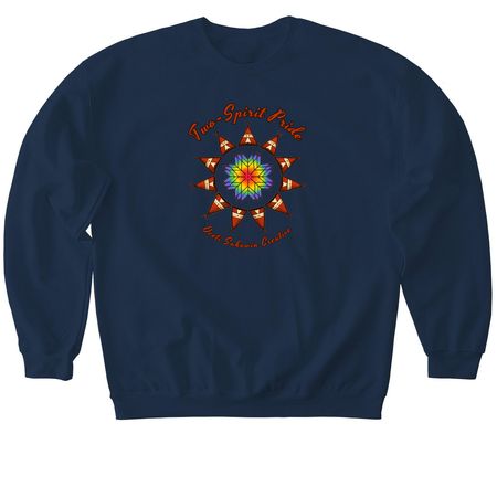 Lakota Pride, a Navy Softstyle Crewneck Sweatshirt