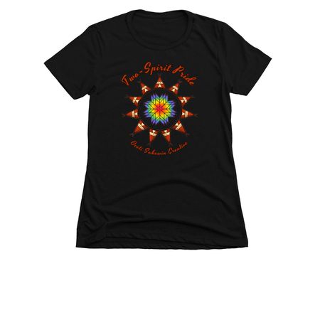 Lakota Pride, a Black Women's Slim Fit Tee