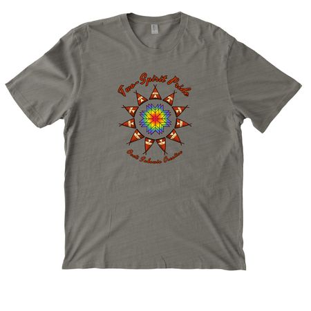 Lakota Pride, a Driftwood Grey Allmade Organic Cotton Mineral Dye Tee