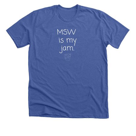 Tee: Peanut Butter is Back! *Limited Release*, a Solid True Royal Premium Unisex Tee