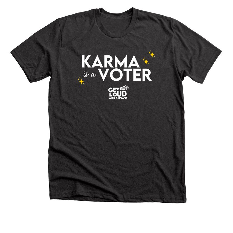Voter Era, a Dark Grey Heather Premium Unisex Tee