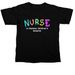 Le Bonheur Nurse, a Black Comfort Colors Unisex Tee