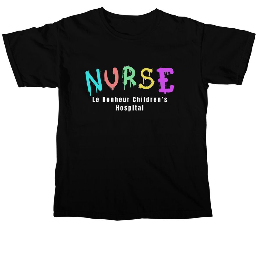 Le Bonheur Nurse, a Black Comfort Colors Unisex Tee