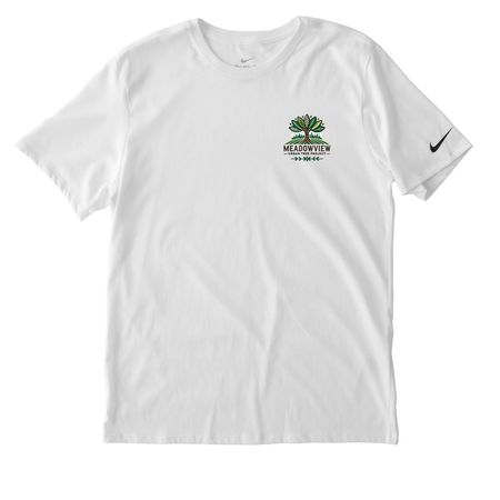 Active Wear, "Stewarding a Greener Future", a White Nike Dri-FIT Jersey Blend Performance Tee