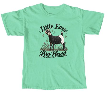 Lamancha, Little Ears, Big Heart, a Island Reef Comfort Colors Unisex Tee