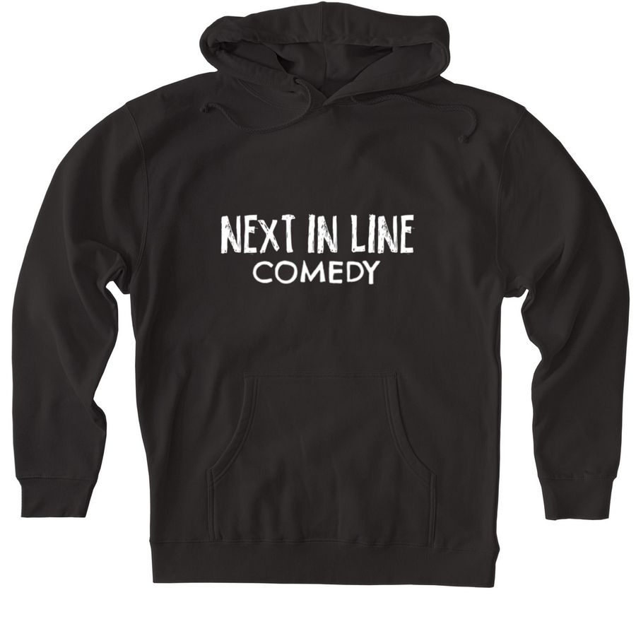 Next In Line Hoodies, a Black Heavyweight Pullover Hoodie