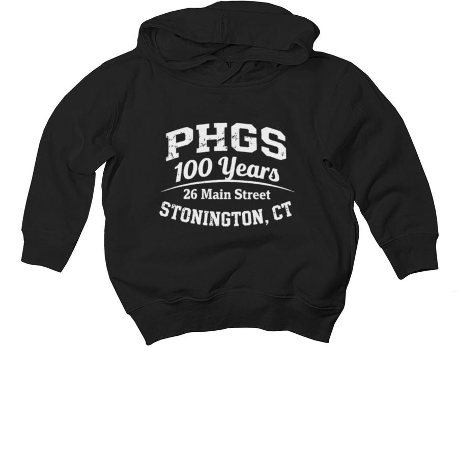 PHGS 100 years Toddler Pullover, a Black Toddler Pullover Hoodie