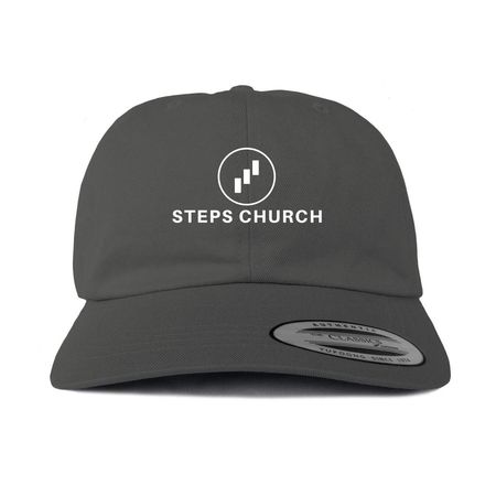 Steps Hats, a Dark Gray Printed Classic Baseball Cap
