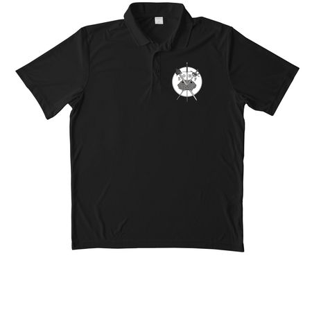 SOHF Activewear Shirts, a Black Unisex Performance Polo