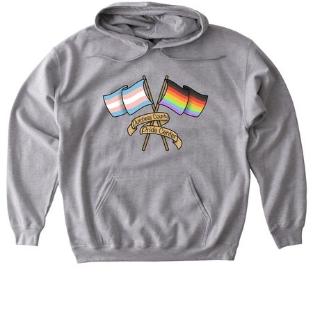 Dutchess Pride Shirts, a Sport Grey Gildan Softstyle Pullover Hoodie