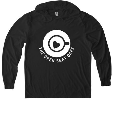 The Open Seat Cafe, a Space Black Allmade Eco Triblend Hoodie Tee