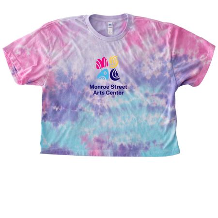 MSAC Shirts in Adult Sizes - Light, a Cotton Candy Women's Tie Dye Cropped Tee