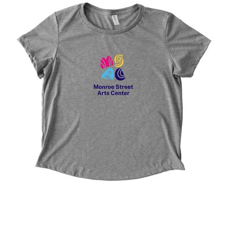 MSAC Shirts in Adult Sizes - Light, a Aluminum Grey Allmade Eco Triblend Women?s Scoop Neck Tee