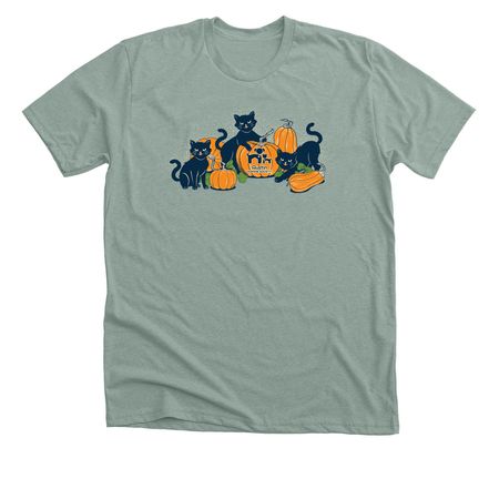 Pumpkin Patch, a Heather Sage Premium Unisex Tee