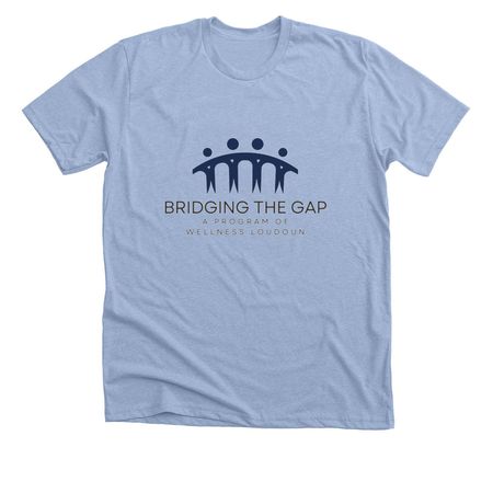 Bridging the Gap apparel, a Heather Baby Blue Premium Unisex Tee
