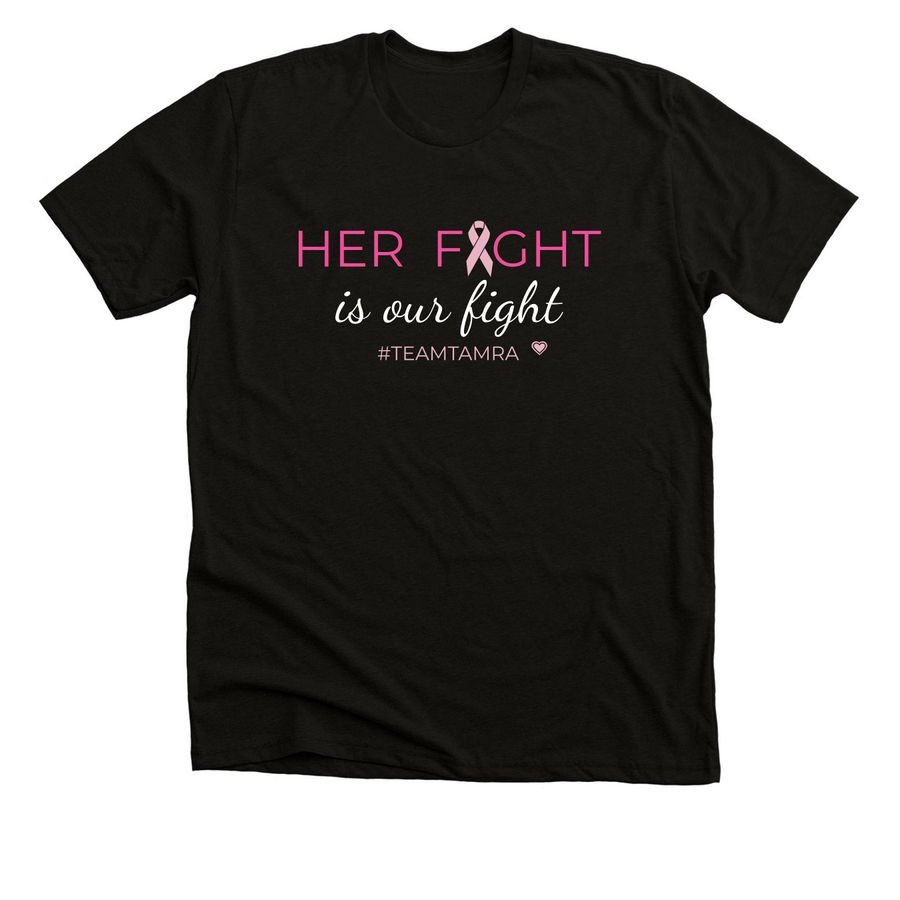 Fight with Tamra, a Solid Black Blend Premium Unisex Tee