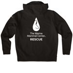 Rescue Hoodie - Retail, a Black Nike Women's Club Fleece Zip Up Hoodie (back-view)
