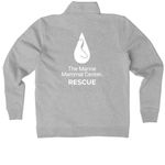 Rescue Hoodie - Retail, a Dark Grey Heather Nike Women's Club Half Zip Pullover (back-view)