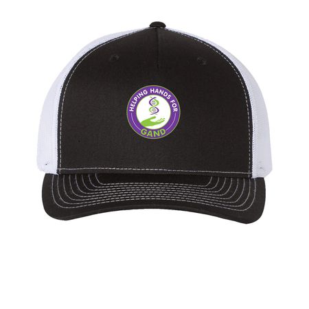 Hat's Off to GAND!&nbsp;, a Black/ White Printed Five-Panel Trucker Cap
