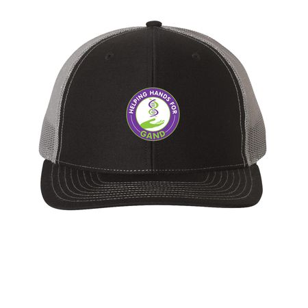 Hat's Off to GAND!&nbsp;, a Black/ Charcoal Printed Snapback Trucker Cap