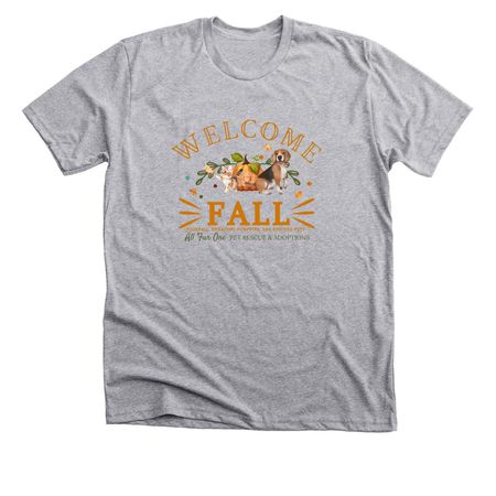 Welcome Fall!, a Athletic Heather Premium Unisex Tee