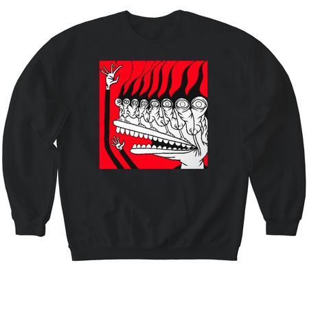 The Boy That Cried Triggered, a Black Softstyle Crewneck Sweatshirt