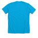 The Accessibility Shirt, a Neon Blue Premium Unisex Tee (back-view)