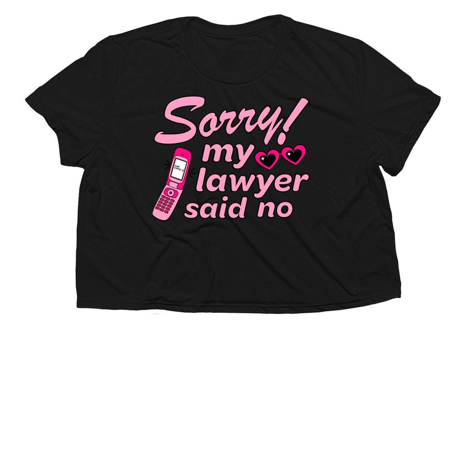 Sorry! Not sorry ;), a Black Women?s Flowy Cropped Tee