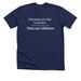 "Libraries are Lifelines", a Solid Navy Blend Premium Unisex Tee