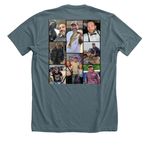 In Honor Of Nate Dowler, a Heather Slate Premium Unisex Tee (back-view)
