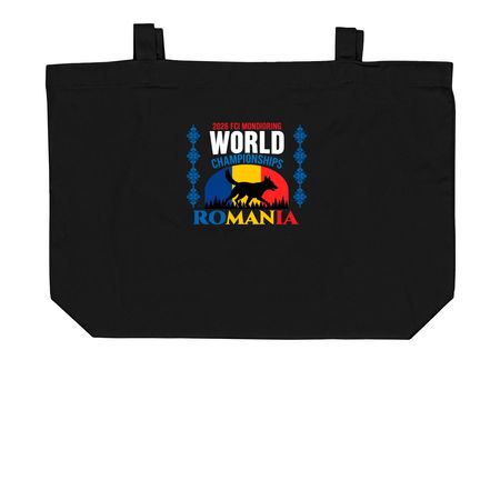 Support Team USA Mondioring!&nbsp;, a Black Large Organic Cotton Tote Bag