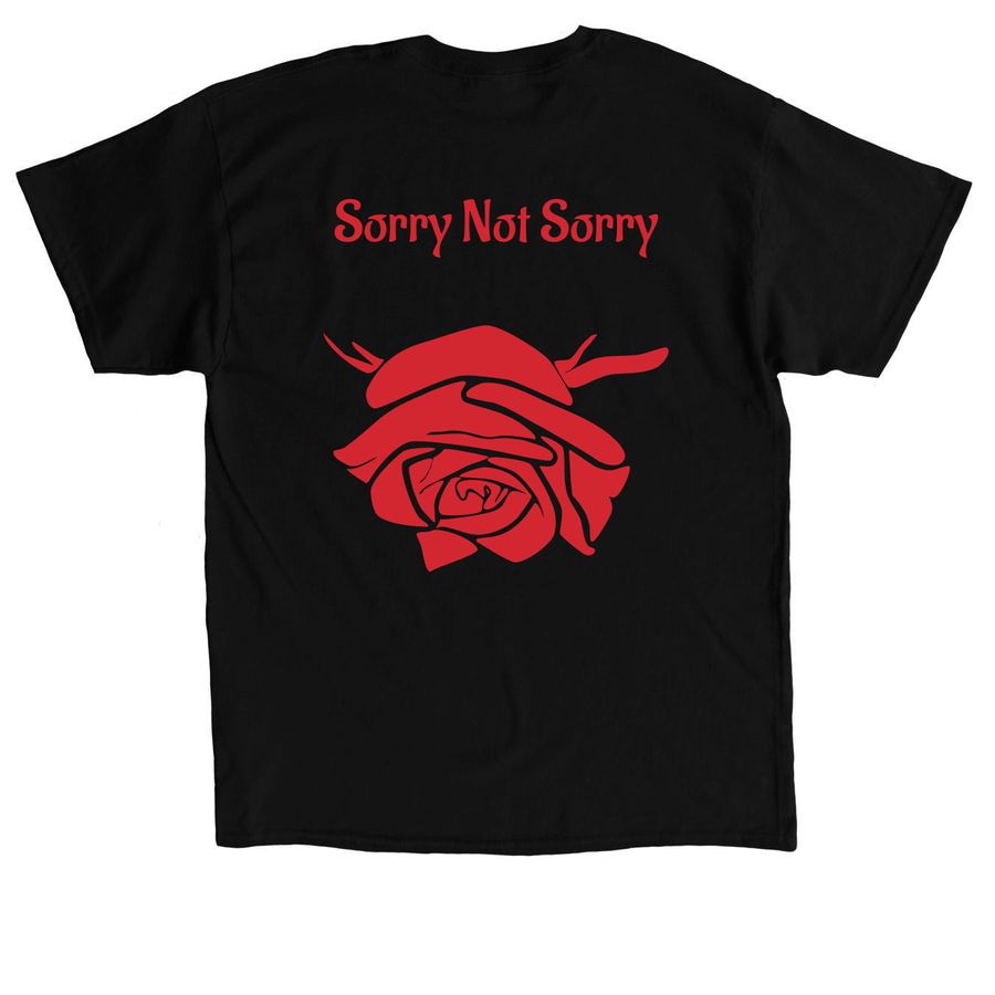 Unapologetic Merch Collection, a Black Classic Unisex Tee (back-view)
