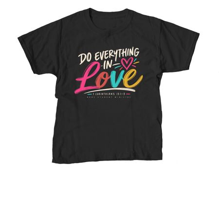 NEBC Youth - love, a Black Youth Unisex Tee