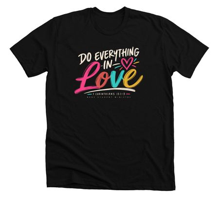 NEBC Youth - love, a Solid Black Blend Premium Unisex Tee