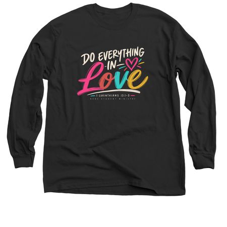 NEBC Youth - love, a Black Classic Long Sleeve Tee