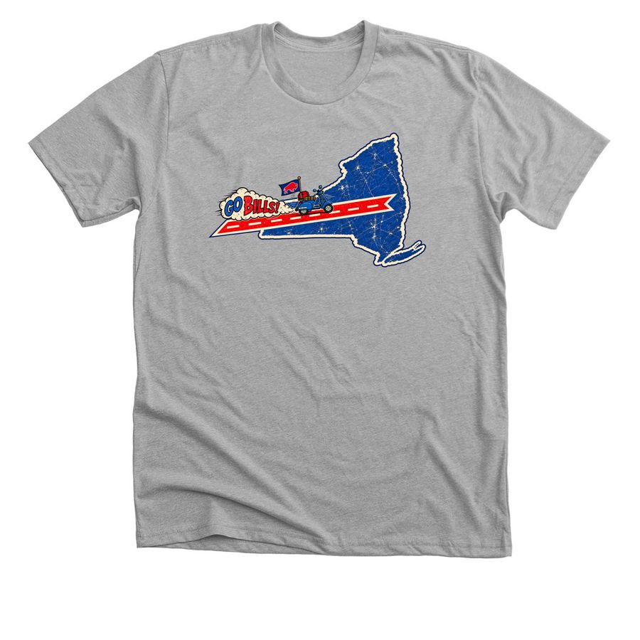 Bills Mafia Drew My Journey, a Athletic Heather Premium Unisex Tee