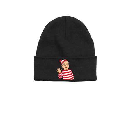 Where's Mitch Beanie, a Black Printed Base Camp Beanie