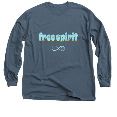 Free Spirit, a Indigo Classic Long Sleeve Tee