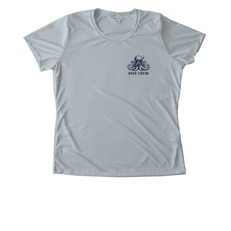 Performance Wear, Blue Logo, a Silver Women's Performance Tee