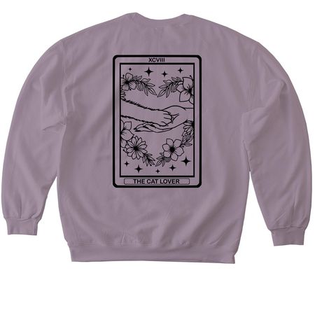 Cat Lover?Tarot Card, a Paragon Softstyle Crewneck Sweatshirt